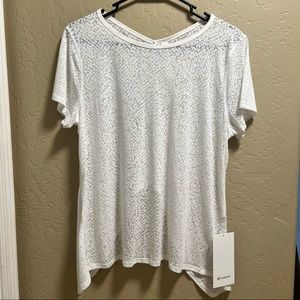 Lululemon White Workout Top